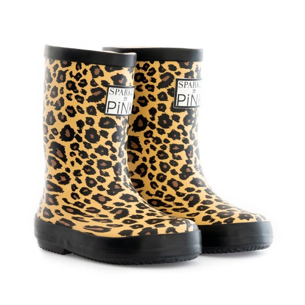 Girls Rain Boots - Cheeta Print